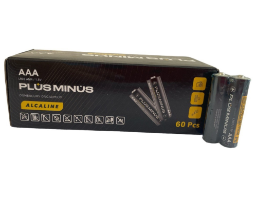 Батарейка LR03 AAA Plus minus ALKALINE 1шт