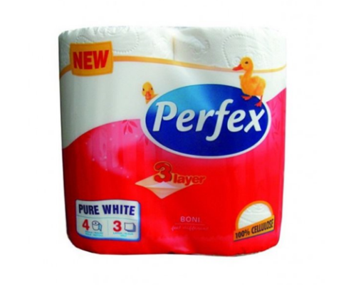 Туалетний папір Perfex 3шар 4шт