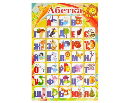 Плакат "Алфавіт УКРАЇНСЬКИЙ"