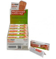Лейкопластир "proPlaster" на ткан.осн. (70*18)mm 10шт в пач. 34894 (30)