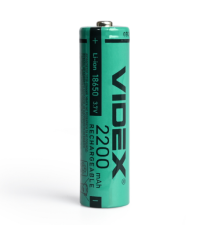 Акумулятор Videx літій-іонний 18650 (без захисту) 2200mAh bulk/1шт