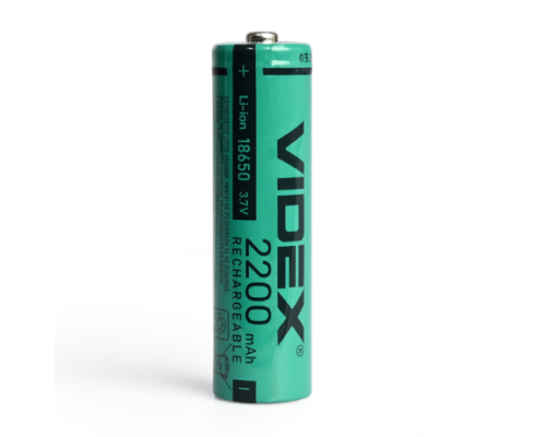 Акумулятор Videx літій-іонний 18650 (без захисту) 2200mAh bulk/1шт