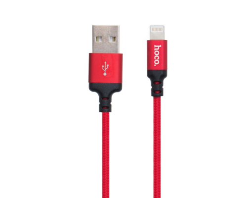 Кабель USB Hoco X14 Times Speed Lightning 2m (Червоно-Чорний)
