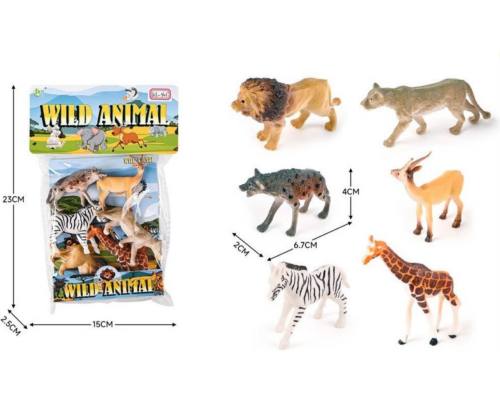 Набір Сафарі тварини 6шт в наборі №303-405