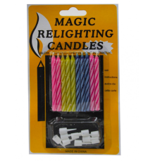 Свічки №SR-28 магічні перлам. на листі 10шт 21316