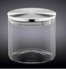Wilmax Thermo Ємність скляна д-збер.з-метал.криш.10х10см,600мл