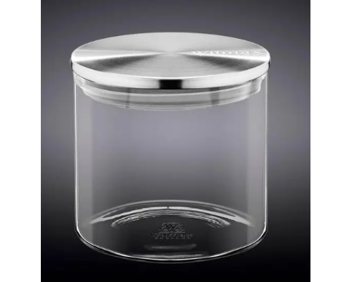 Wilmax Thermo Ємність скляна д-збер.з-метал.криш.10х10см,600мл