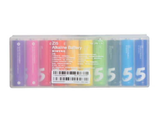 Батарейки Xiaomi Rainbow Zi5 (AA) Alkaline 1.5V-S2 / LR6 (10 шт.) (AA)