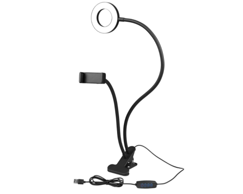 Лампа Fill Light 2 in 1 9cm на Прищіпці (Чорний)