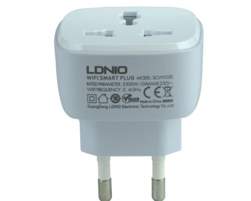 Смарт Розетка WiFI Smart Power Plug LDNIO SCW1050 (Білий) Смарт Розетка WiFI Smart Power Plug LDNIO SCW1050 (Білий)