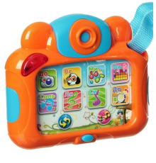 Музичний фотоапарат 7435(Orange) "Розумна камера", на батарейках, звук, підсвітка, 8 функцій, в слюд