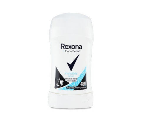 Антиперспірант стік Rexona жіночий Invisible Aqva, 40 мл