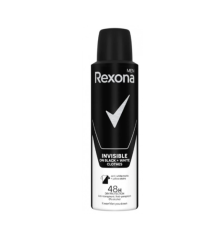Дезодорант-антиперспірант для чоловіків Rexona Невидимий на чорному і білому, 150 мл
