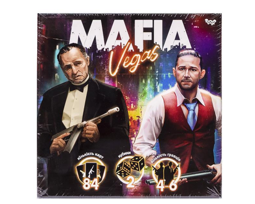 Розважальна гра "MAFIA Vegas" укр MAF-02-01U ДТ-БИ-07-73 Розважальна гра "MAFIA Vegas" укр MAF-02-01U ДТ-БИ-07-73