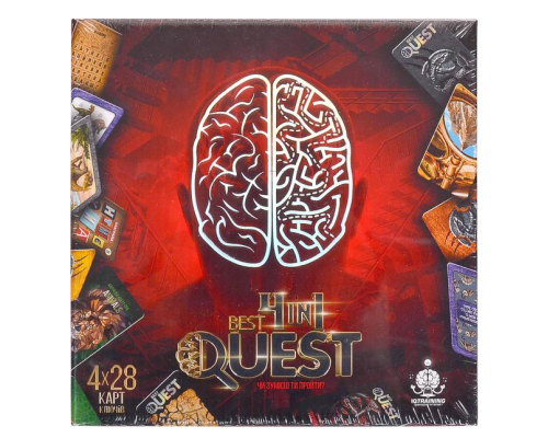Карткова квест-гра "BEST QUEST 4in1" укр. BQ-02-01U