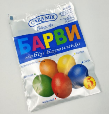Набір барвників для великодніх яєць 5 кольорів 15г