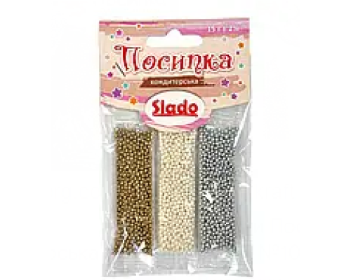 Посипка в стіках фігурна металізована 15г