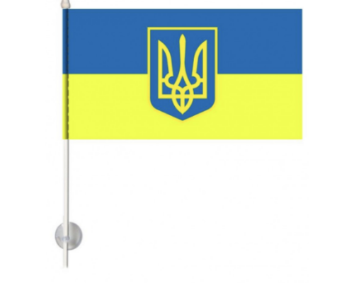 Прапор Україна №006 ткан. лавсан (14*21)см 15307