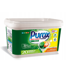 PUROX COLOR & WHITE DuoСaps капсули гелеві для прання, box 20x18г