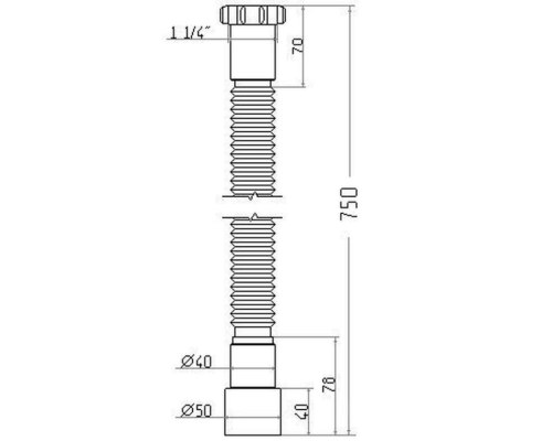 Гнучка труба Waterstal AC-1015 (000013276)