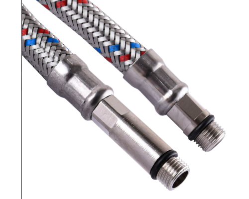 Шланг нержавіюча сталь ECO FIX М10х1/2" 0,5м. ПАРА EPDM (000012029) Шланг нержавіюча сталь ECO FIX М10х1/2" 0,5м. ПАРА EPDM (000012029)