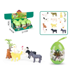 Набір тварини ANIMAL EGG6 14 деталей (12.5*8) см