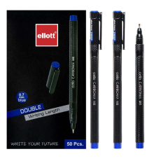 Ручка масляна "СARBONIX" Ellott CL-M6 синя