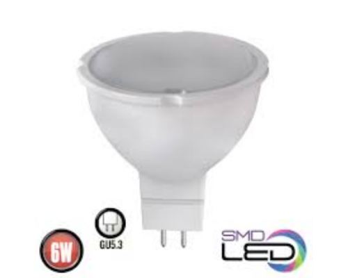 Лампа світлодіодна 6W 3000K GU5.3