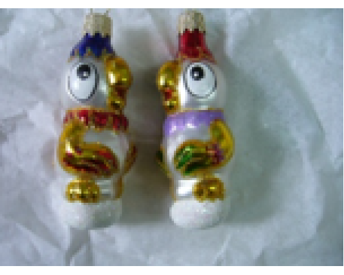 Скляна іграшка 1150 Папуга