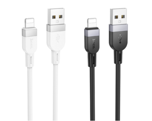 Кабель Hoco X109 Silicone Lightning 2.4A (Бiлий)