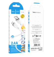 Кабель Hoco X109 Silicone Lightning 2.4A (Бiлий)