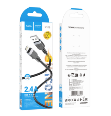 Кабель Hoco X109 Silicone Lightning 2.4A (Чорний)