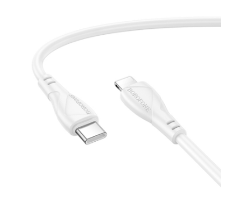 Кабель USB Borofone BX121 Type-C to Lightning PD27W (Білий)