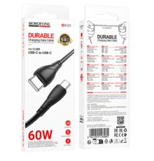 Кабель USB Borofone BX121 Type-C to Type-C 60W (Чорний)