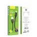 Кабель USB Hoco X89 Wind Lightning 2.4A 1m (Чорний)