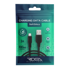 Кабель USB Ridea RC-M114 Soft Silico Micro 3A (Чорний)