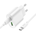 Мережевий Зарядний Пристрій Hoco C109A 1USB-C/1USB PD/QC 20W+Type-C to Type-C (Бiлий)