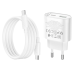 Мережевий Зарядний Пристрій Hoco C109A 1USB-C/1USB PD/QC 20W+Type-C to Type-C (Бiлий)