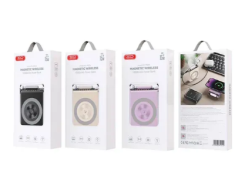 Універсальна Мобільна Батарея Power Bank XO PR226 Mini Transparent Magnetic Absorption 15W 10000mAh