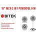 Вентилятор підлоговий BITEK 3в1 18" (46см) 3в1 120Вт 3 метал. лоп. BT-1882 9061