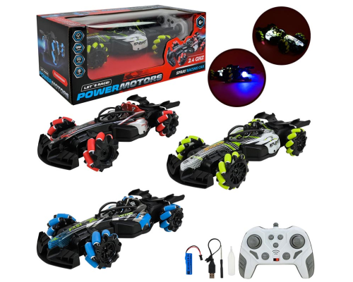 Іграшка машина PM3422  "POWERMOTORS"  акум,світло,звук,пар,пульт кер.,у короб.31,5*15*12,5см (Red)