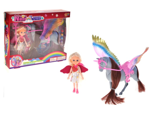 Лялька з єдинорогом в коробці 55820 р.21,8*9*25,2см