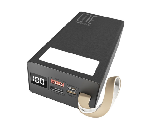 Універсальна Мобільна Батарея Ridea RP-D30L Phoenix30 10W digital display + lamp 30000 mAh (Чорний) Універсальна Мобільна Батарея Ridea RP-D30L Phoenix30 10W digital display + lamp 30000 mAh (Чорний)
