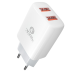 Мережевий Зарядний Пристрій 2USB 2.1 A Ridea RW-21011 Element Duo (Бiлий)