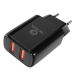 Мережевий Зарядний Пристрій 2USB 2.1 A Ridea RW-21011 Element Duo (Чорний)