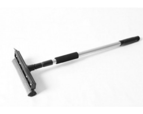 Швабра для миття вікон, губка 25см, алюмінієва ручка телескоп, 60-98см EF-2516