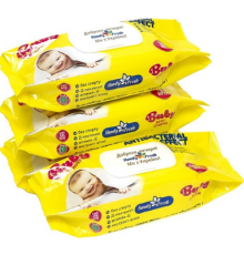 Серветка волога 102шт/12 Handy Baby Antibac (арт.)