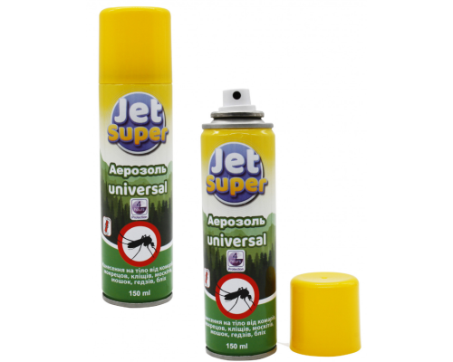 Аерозоль від комарів Jet Super Туреччина 150ml  4год