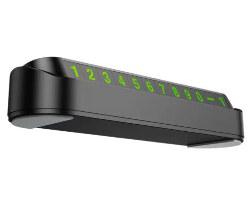 Автотабличка Hoco DPH02 (Чорний)