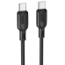 Кабель USB Borofone BX113 Silicone Type-C to Type-C 60W 3m (Чорний)